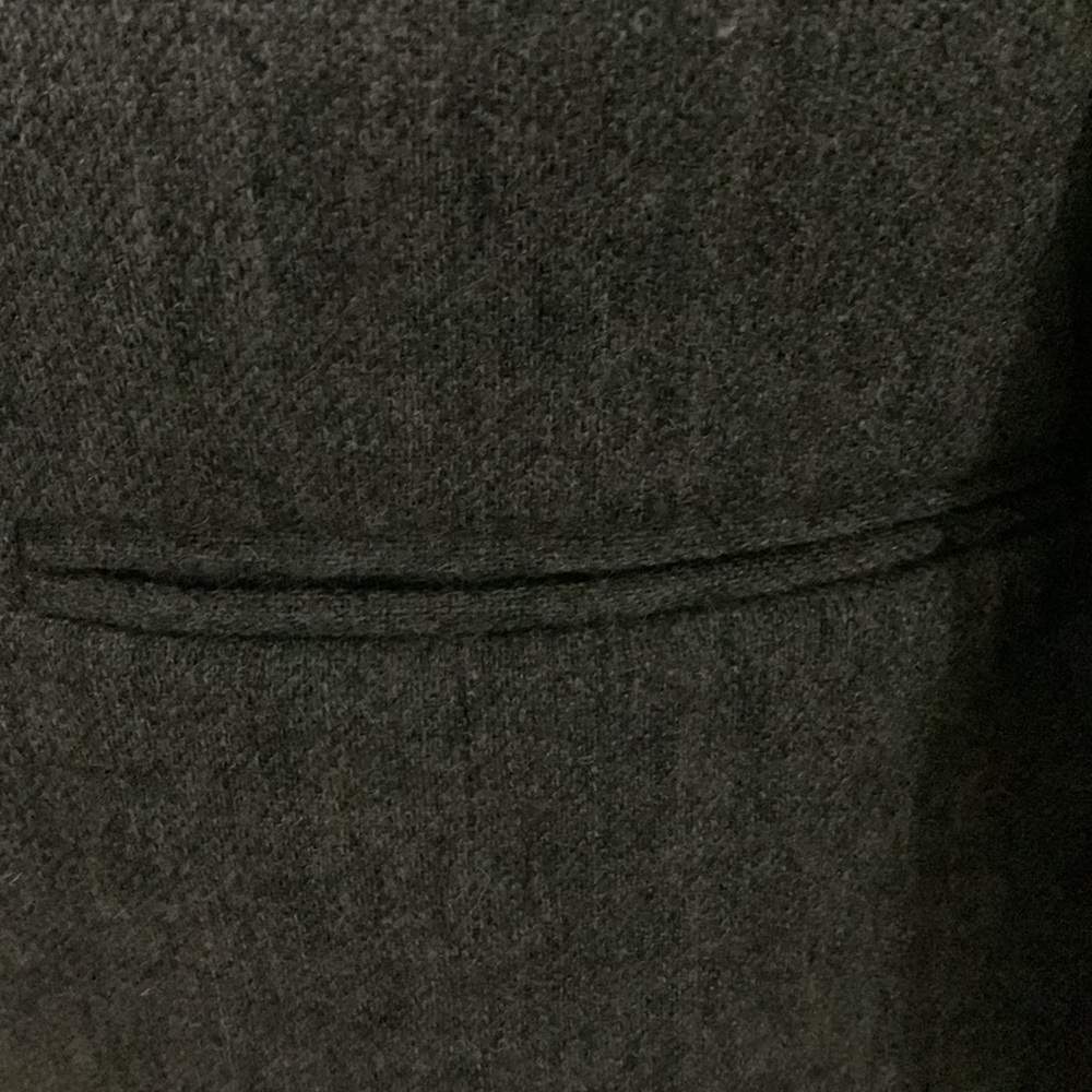 Sag Harbor 100% Wool Heathers Charcoal One Button Blazer Jacket Size 14 - Picture 3 of 5